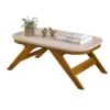 Table Basse Rectangle Chêne Et Ecru 90 Cm -Deco.fr Soldes Boutique table basse 21014019