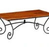 Table Basse Avec Pieds Bouclés Bois De Sesham 110 X 60 X 39 Cm -Deco.fr Soldes Boutique table basse 21074085