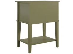 Table D'appoint Avec 2 Tiroirs En MDF Vert Olive 15 Table D'appoint Avec 2 Tiroirs En MDF Vert Olive -Deco.fr Soldes Boutique table basse 21678317
