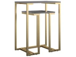 Tables Gigognes En MDF Gris Graphite -Deco.fr Soldes Boutique table basse 21678409