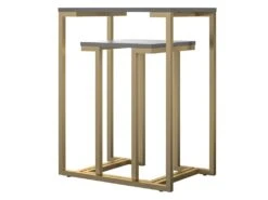 Tables Gigognes En MDF Gris Graphite -Deco.fr Soldes Boutique table basse 21678415