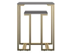 Tables Gigognes En MDF Gris Graphite -Deco.fr Soldes Boutique table basse 21678421