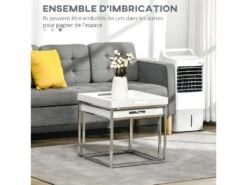 Table Basse Gigogne Ottawa MyCocooning Blanche 9 Table Basse Gigogne Ottawa MyCocooning Blanche -Deco.fr Soldes Boutique table basse 21987551