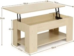 Table Basse Avec Plateau Relavable Et 1 Etagère Pour Rangement 9 Table Basse Avec Plateau Relavable Et 1 Etagère Pour Rangement -Deco.fr Soldes Boutique table basse 22021213
