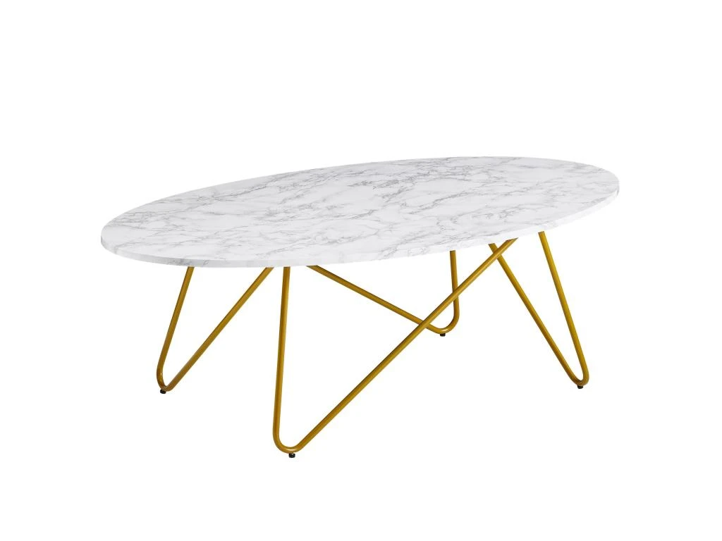 Table Basse Aspect Marbre Blanc 120 Cm Table De Salon Table Ovale Table Basse 1 Table Basse Aspect Marbre Blanc 120 Cm Table De Salon Table Ovale Table Basse