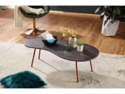 Table Basse Bois Massif Métal 122x34,5x63 Table D'appoint Table De Salon 8 Table Basse Bois Massif Métal 122x34,5x63 Table D'appoint Table De Salon -Deco.fr Soldes Boutique table basse 22258327