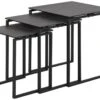 Kamma Ensemble De 3 Tables Gigognes, Noir. -Deco.fr Soldes Boutique table basse 22357285