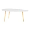 BEANNY - Table Basse Grand Modèle Forme Ovale Plateau MDF Blanc Pieds En Hévéa Naturel 6 BEANNY - Table Basse Grand Modèle Forme Ovale Plateau MDF Blanc Pieds En Hévéa Naturel -Deco.fr Soldes Boutique table basse 22718991