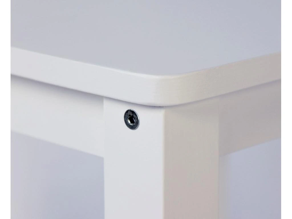 Table D'appoint Table De Chevet En Bois Blanc Hauteur 74 Cm TABA06007 3 Table D'appoint Table De Chevet En Bois Blanc Hauteur 74 Cm TABA06007 – Image 3