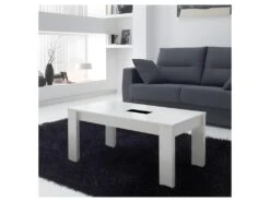 Table Basse Blanche Relevable - MYSIA N°2