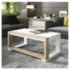 Table Basse Relevable Bois Blanc/Chêne Blond - UPTU 6 Table Basse Relevable Bois Blanc/Chêne Blond - UPTU -Deco.fr Soldes Boutique table basse 22993691