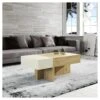 Table Basse Relevable Bois Blanc/Chêne Blond - AJAR 19 Table Basse Relevable Bois Blanc/Chêne Blond - AJAR -Deco.fr Soldes Boutique table basse 22993707