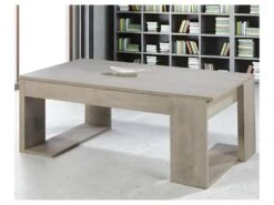 Table Basse Relevable ChĂȘne Clair - GUIZMO