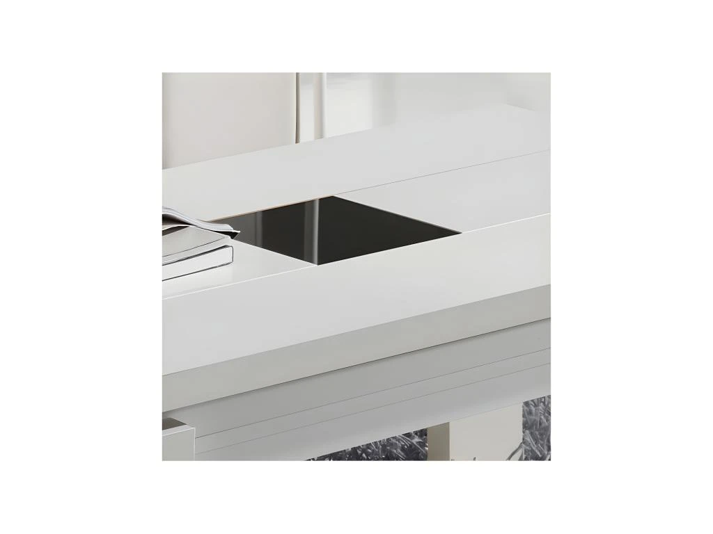 Table Basse Blanche Relevable - DILIA 2 Table Basse Blanche Relevable - DILIA â Image 2