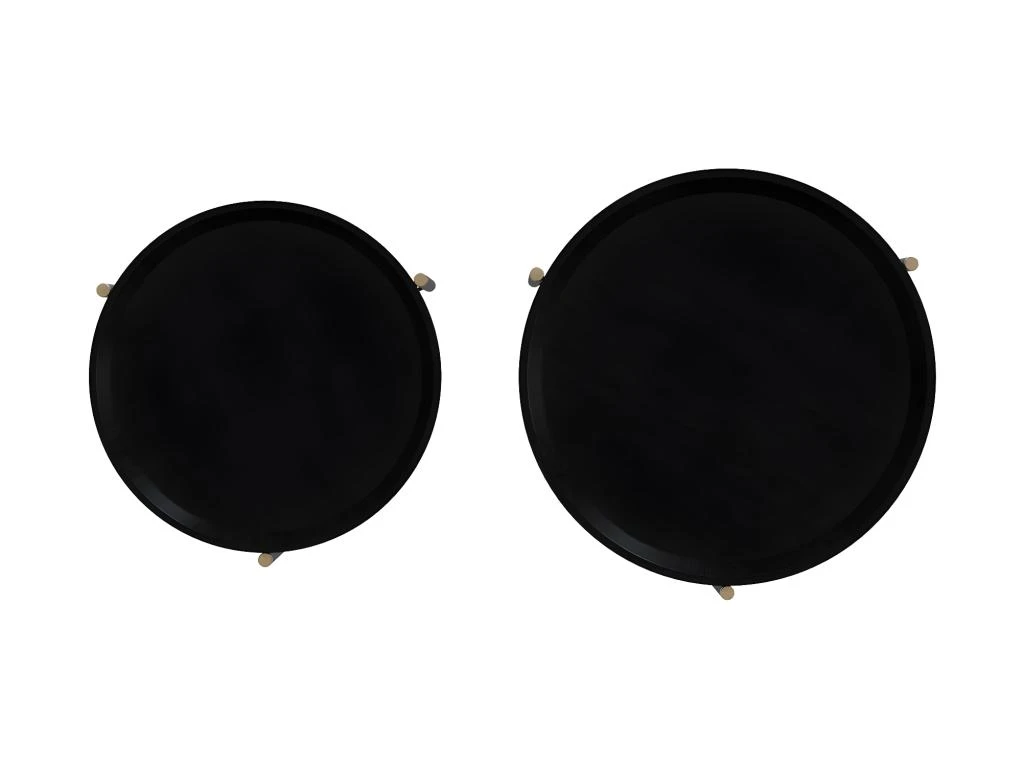 Tables D'appoints Rondes Noires Carter 6 Tables D'appoints Rondes Noires Carter – Image 6