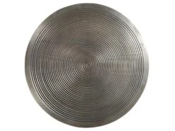 Tables Basses Gigognes CANDEUR - Motifs Sculptés - Acier - Coloris : Doré, Argent, Cuivre -Deco.fr Soldes Boutique table basse 297733