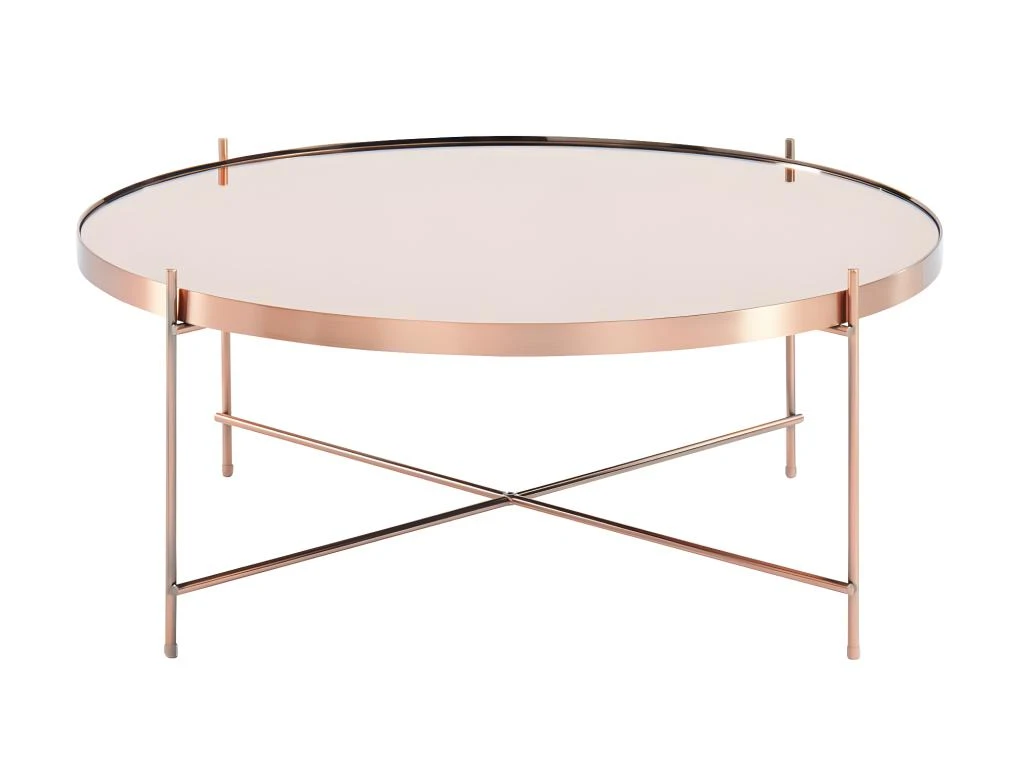 Table Basse MARCIA - Miroir & Métal - Cuivré 2 Table Basse MARCIA - Miroir & Métal - Cuivré – Image 2