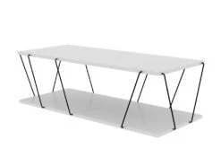 Table Basse Avec 1 étagère - Coloris : Blanc Et Noir - DELORY 7 Table Basse Avec 1 étagère - Coloris : Blanc Et Noir - DELORY -Deco.fr Soldes Boutique table basse 3573307