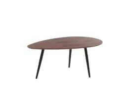 Tables Basses Gigognes MILENA - MDF & Métal - Coloris Noyer -Deco.fr Soldes Boutique table basse 361161