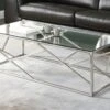 Table Basse ATHENA De Pascal MORABITO - Verre Trempé Et Acier - Chromé -Deco.fr Soldes Boutique table basse 388463