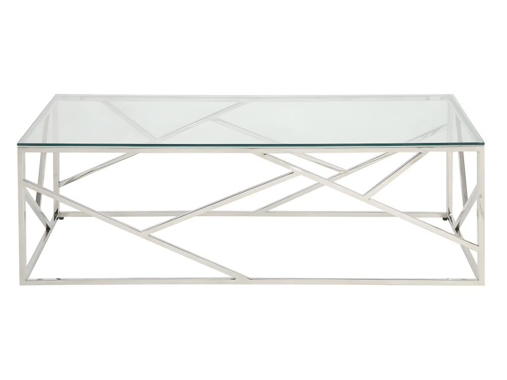 Table Basse ATHENA De Pascal MORABITO - Verre Trempé Et Acier - Chromé 4 Table Basse ATHENA De Pascal MORABITO - Verre Trempé Et Acier - Chromé – Image 4