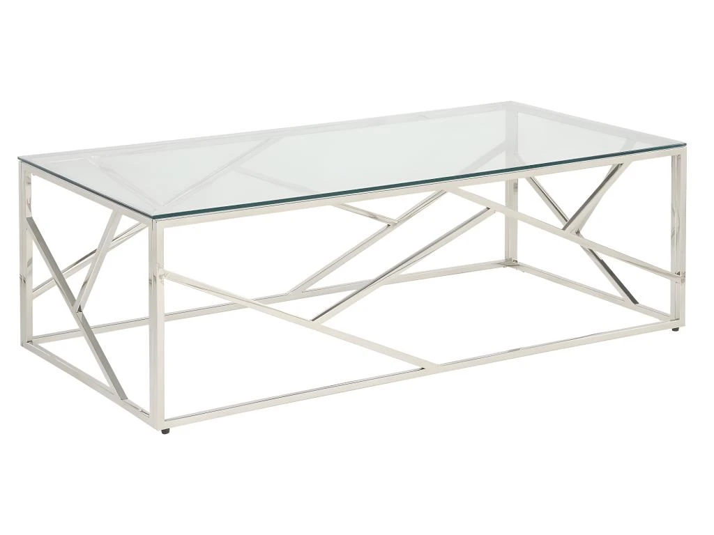 Table Basse ATHENA De Pascal MORABITO - Verre Trempé Et Acier - Chromé 3 Table Basse ATHENA De Pascal MORABITO - Verre Trempé Et Acier - Chromé – Image 3