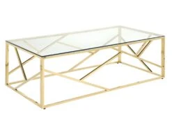 Table Basse ATHENA De Pascal MORABITO - Verre Trempé Et Acier - Doré 8 Table Basse ATHENA De Pascal MORABITO - Verre Trempé Et Acier - Doré -Deco.fr Soldes Boutique table basse 388479