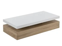 Table Basse Avec 2 Tiroirs En MDF - Naturel Clair Et Blanc - FELIX 8 Table Basse Avec 2 Tiroirs En MDF - Naturel Clair Et Blanc - FELIX -Deco.fr Soldes Boutique table basse 414869