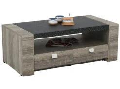 Table Basse METEORITE - 2 Tiroirs - MDF Plateau Effet Granite 13 Table Basse METEORITE - 2 Tiroirs - MDF Plateau Effet Granite -Deco.fr Soldes Boutique table basse 423467