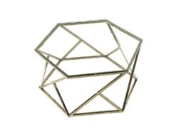 Table Basse En Verre Trempé Et Acier Inoxydable - Doré - KERIANE De Pascal MORABITO -Deco.fr Soldes Boutique table basse 578427