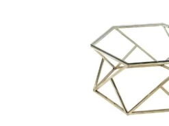 Table Basse En Verre Trempé Et Acier Inoxydable - Doré - KERIANE De Pascal MORABITO -Deco.fr Soldes Boutique table basse 578429