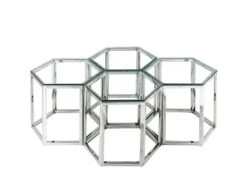 Table Basse - Verre Trempé Et Acier - Chrome - GALADRIEL De Pascal MORABITO -Deco.fr Soldes Boutique table basse 667587