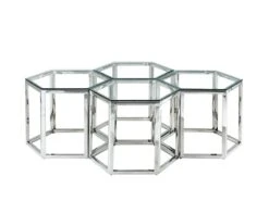 Table Basse - Verre Trempé Et Acier - Chrome - GALADRIEL De Pascal MORABITO -Deco.fr Soldes Boutique table basse 667589
