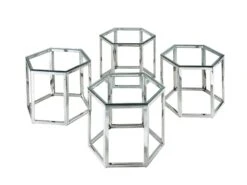 Table Basse - Verre Trempé Et Acier - Chrome - GALADRIEL De Pascal MORABITO -Deco.fr Soldes Boutique table basse 667593