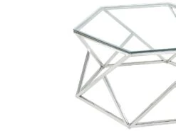 Table Basse En Verre Trempé Et Acier Inoxydable - Chrome - KERIANE De Pascal MORABITO -Deco.fr Soldes Boutique table basse 667641