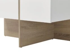 Table Basse Avec 4 Tiroirs En MDF - Naturel Et Blanc Laqué - CORLY 14 Table Basse Avec 4 Tiroirs En MDF - Naturel Et Blanc Laqué - CORLY -Deco.fr Soldes Boutique table basse 7168411