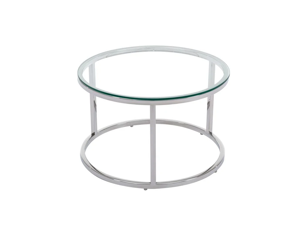 Tables Basses Gigognes En Verre Trempé Et Acier Inoxydable - Coloris : Argent - MAEVANE De Pascal MORABITO 5 Tables Basses Gigognes En Verre Trempé Et Acier Inoxydable - Coloris : Argent - MAEVANE De Pascal MORABITO – Image 5