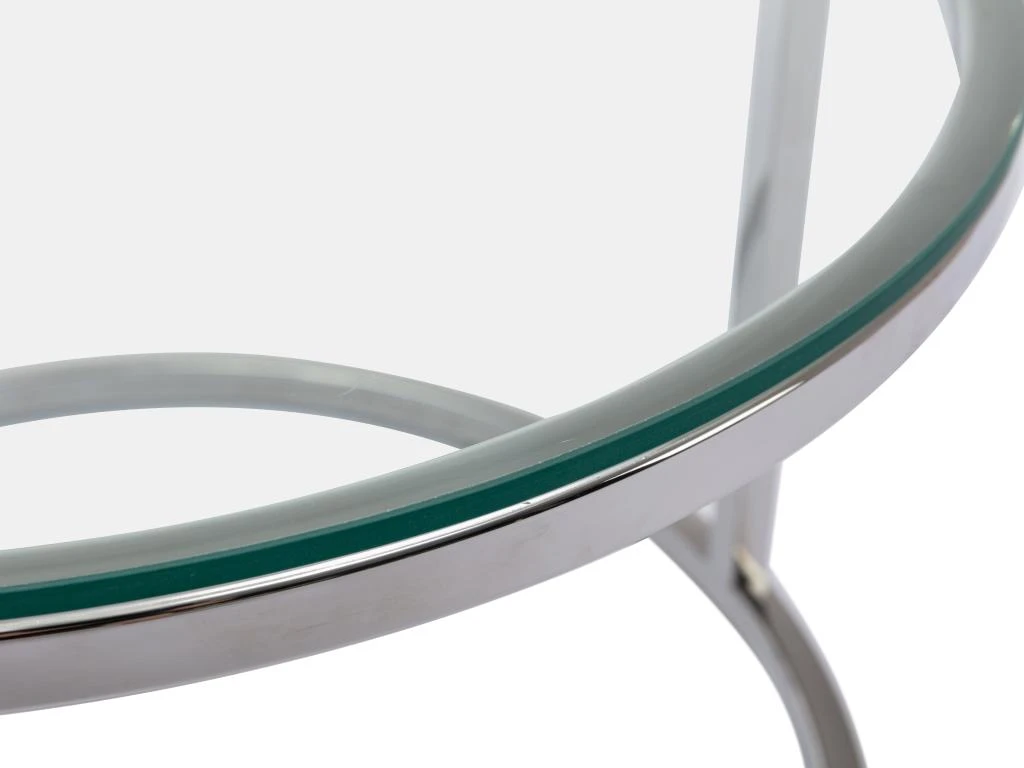 Tables Basses Gigognes En Verre Trempé Et Acier Inoxydable - Coloris : Argent - MAEVANE De Pascal MORABITO 8 Tables Basses Gigognes En Verre Trempé Et Acier Inoxydable - Coloris : Argent - MAEVANE De Pascal MORABITO – Image 8