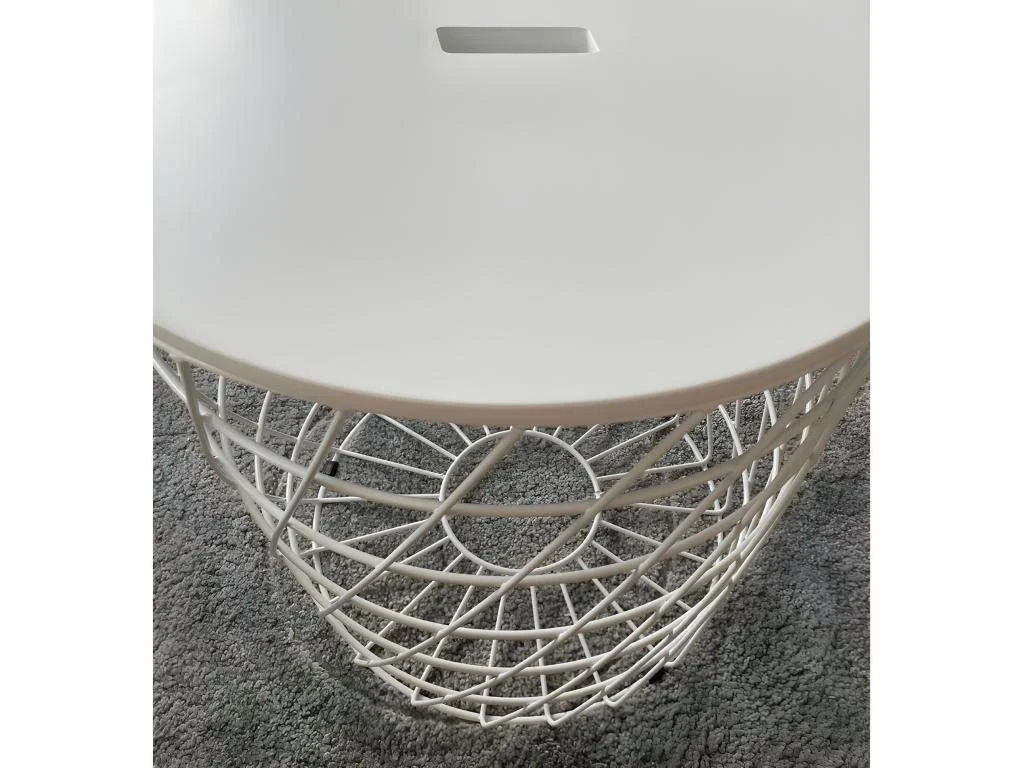 2 Tables Basses Gigognes Rondes Métal Blanc - Evy 4 2 Tables Basses Gigognes Rondes Métal Blanc - Evy – Image 4