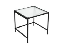 GLASSI - Tables Gigognes Noires Plateau En Verre Texturé 9 GLASSI - Tables Gigognes Noires Plateau En Verre Texturé -Deco.fr Soldes Boutique table basse 9172213