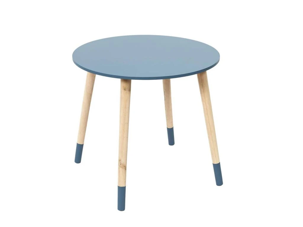 PONY - Tables Gigognes Scandinaves Bicolores Bleu Et Ocre 2 PONY - Tables Gigognes Scandinaves Bicolores Bleu Et Ocre – Image 2