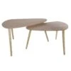 BRUNA - Lot De 2 Tables Gigognes Triangulaires XL Effet Bois 2 BRUNA - Lot De 2 Tables Gigognes Triangulaires XL Effet Bois -Deco.fr Soldes Boutique table basse 9172399