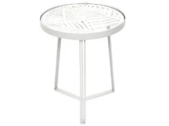 SOVA - Tables Gigognes Blanches Motif Feuilles -Deco.fr Soldes Boutique table basse 9172547
