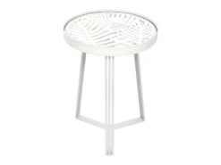 SOVA - Tables Gigognes Blanches Motif Feuilles -Deco.fr Soldes Boutique table basse 9172549