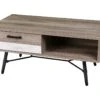 Table Basse 1 Tiroir Romy - Naturel Fonce -Deco.fr Soldes Boutique table basse 9235291