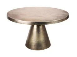 Table Ronde Chloé Or 50x49 Cm