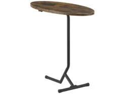 Table D'appoint Ovale Karlebo 55 X 60 X 30 Cm Effet Bois Foncé [en.casa] -Deco.fr Soldes Boutique table basse 9458251