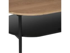 Table Basse En Bois Et Métal Noir 110 X 60 Cm -Deco.fr Soldes Boutique table basse 9503145