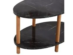 Table Basse Ovale Højreby 43 X 70 X 44 Cm Marbre Noir [en.casa] -Deco.fr Soldes Boutique table basse 9512707