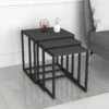 Lot De 3 Tables D'appoint Sunnfjord Gigognes Anthracite [en.casa]